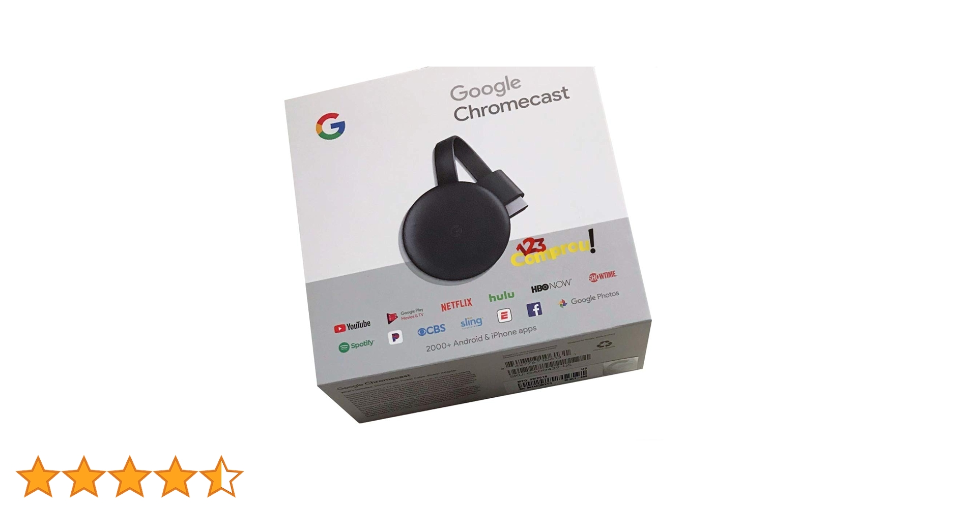 Google　Chromecast GA00439 Google Chromecast 3 Digital HDMI Media Video Streamer 2018